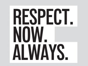 Respect.Now.Always标志