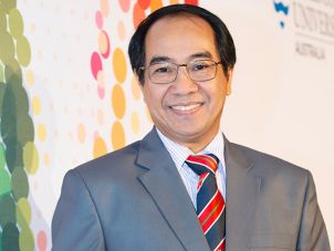 Jamaluddin Jompa教授在颁奖典礼上